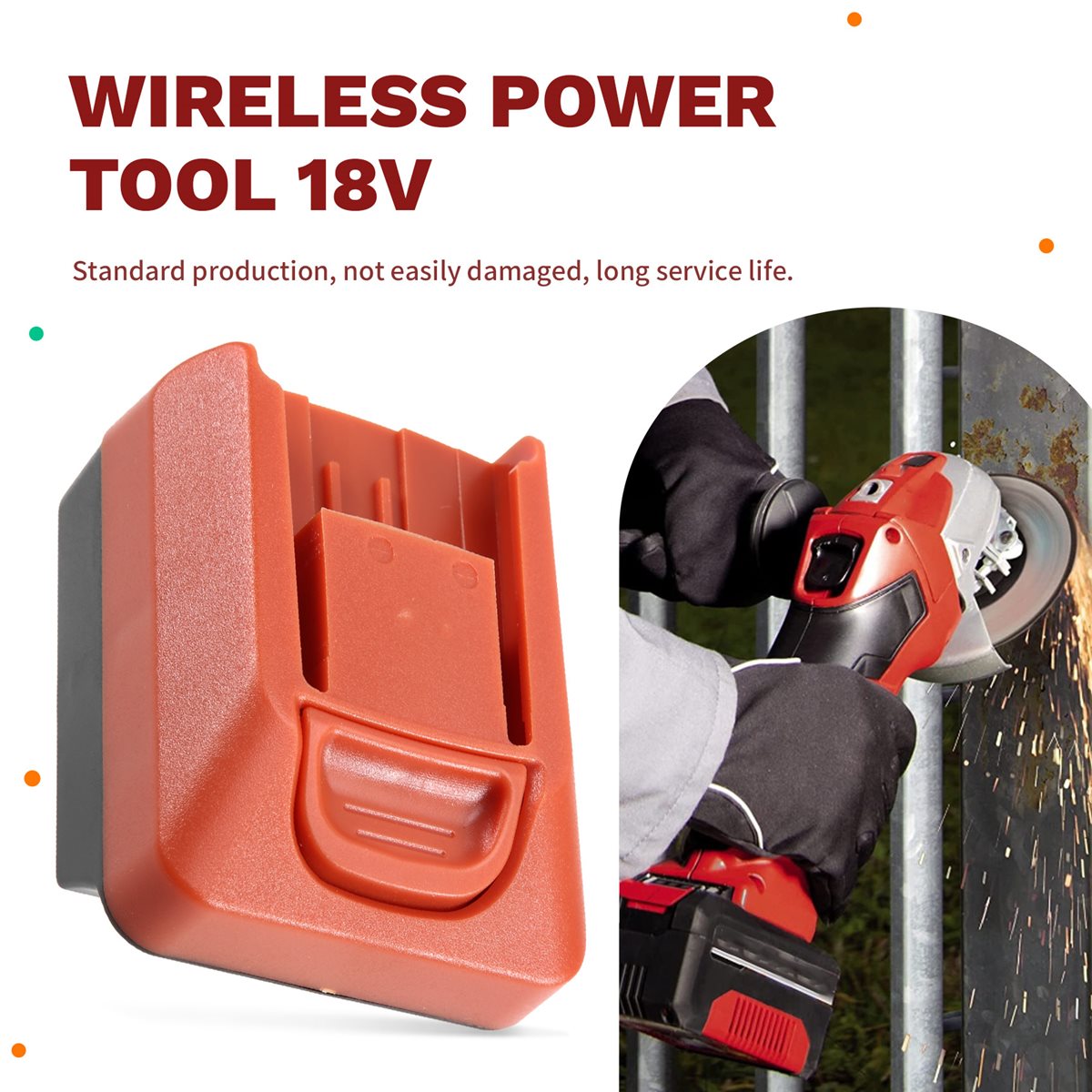 Power Tools Einhell - Adaptador de Batería DT81 Mejorado para