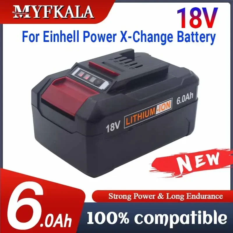Power Tools Einhell - Batería de repuesto de 6000mAh, batería
