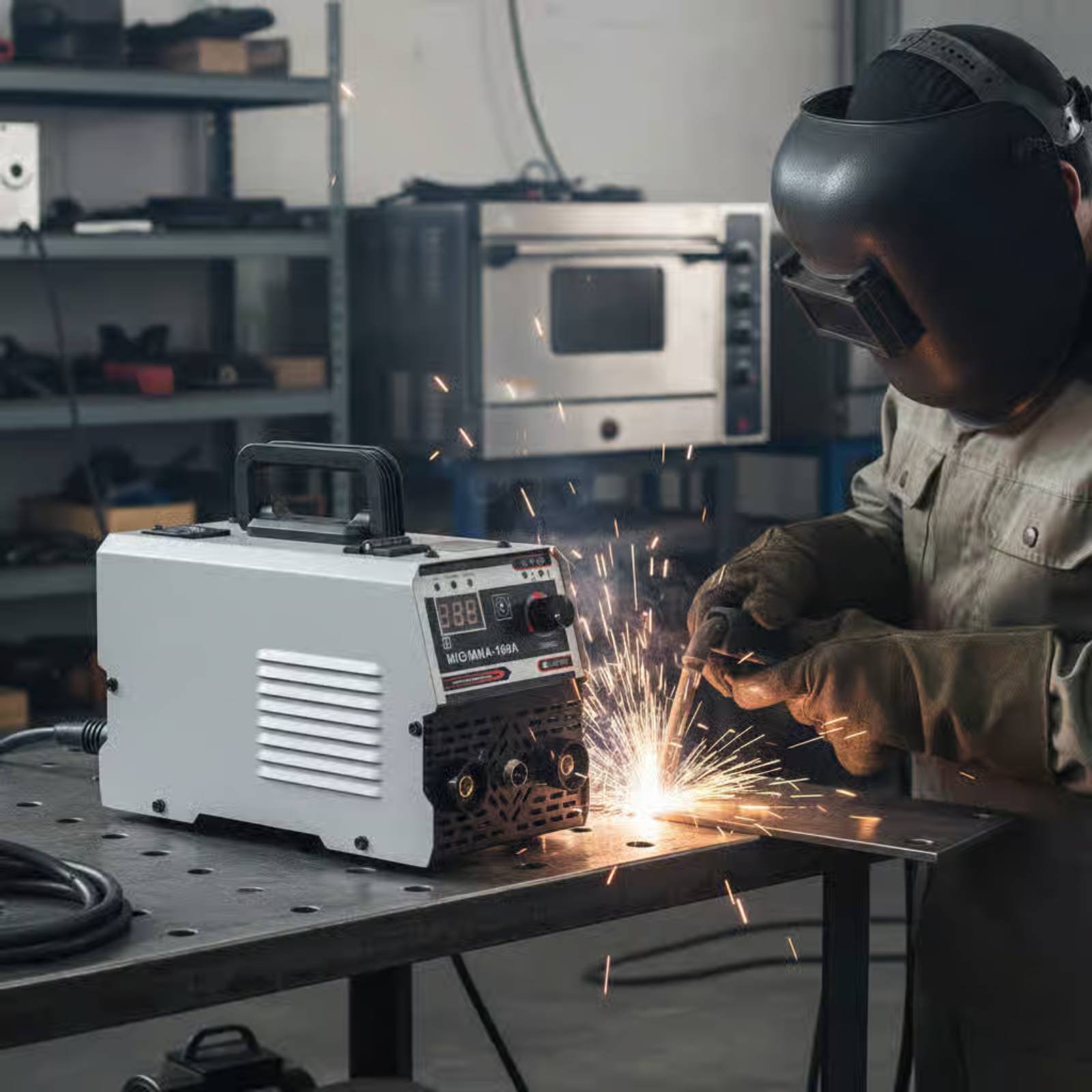 Power X Tools And Machinery - Soldadora MIG MMA Portátil, Ligera, Compacta,