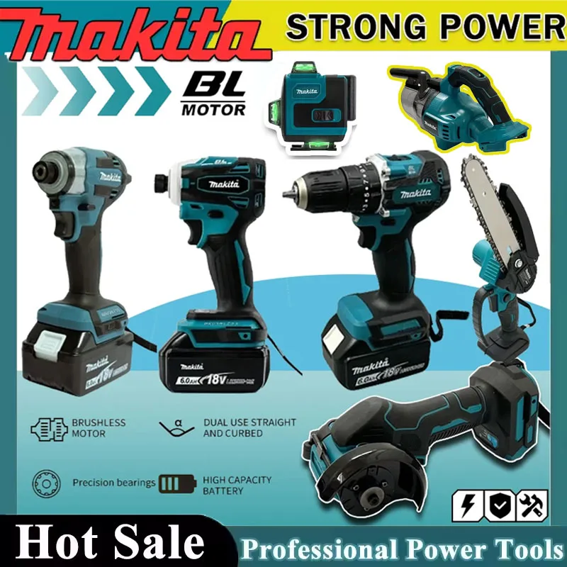Power Tools Professional - Kit de Herramientas Eléctricas Inalámbricas Makita,