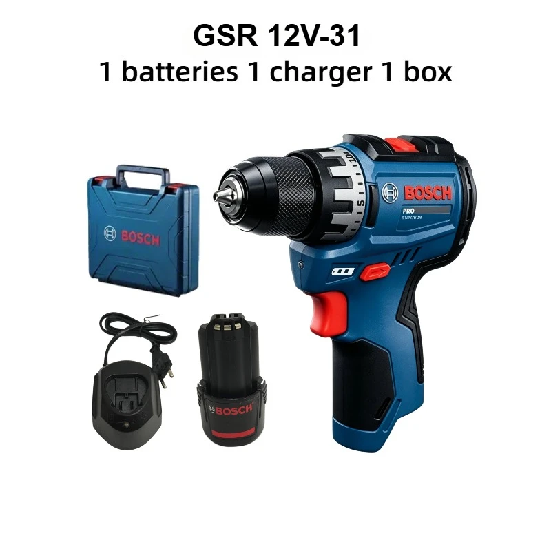 Power Tools Professional - Taladro Inalámbrico Bosch Professional GSR 12V-31,