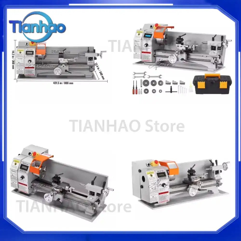 Power X Tools And Machinery - Torno de metal de 7'' x