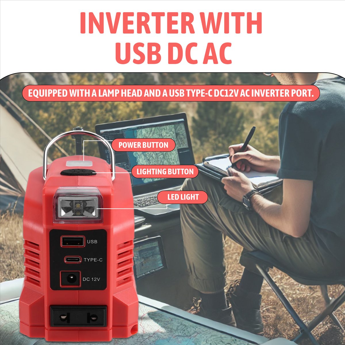 Power Tools Einhell - Convertidor inversor DT81, inversor de corriente