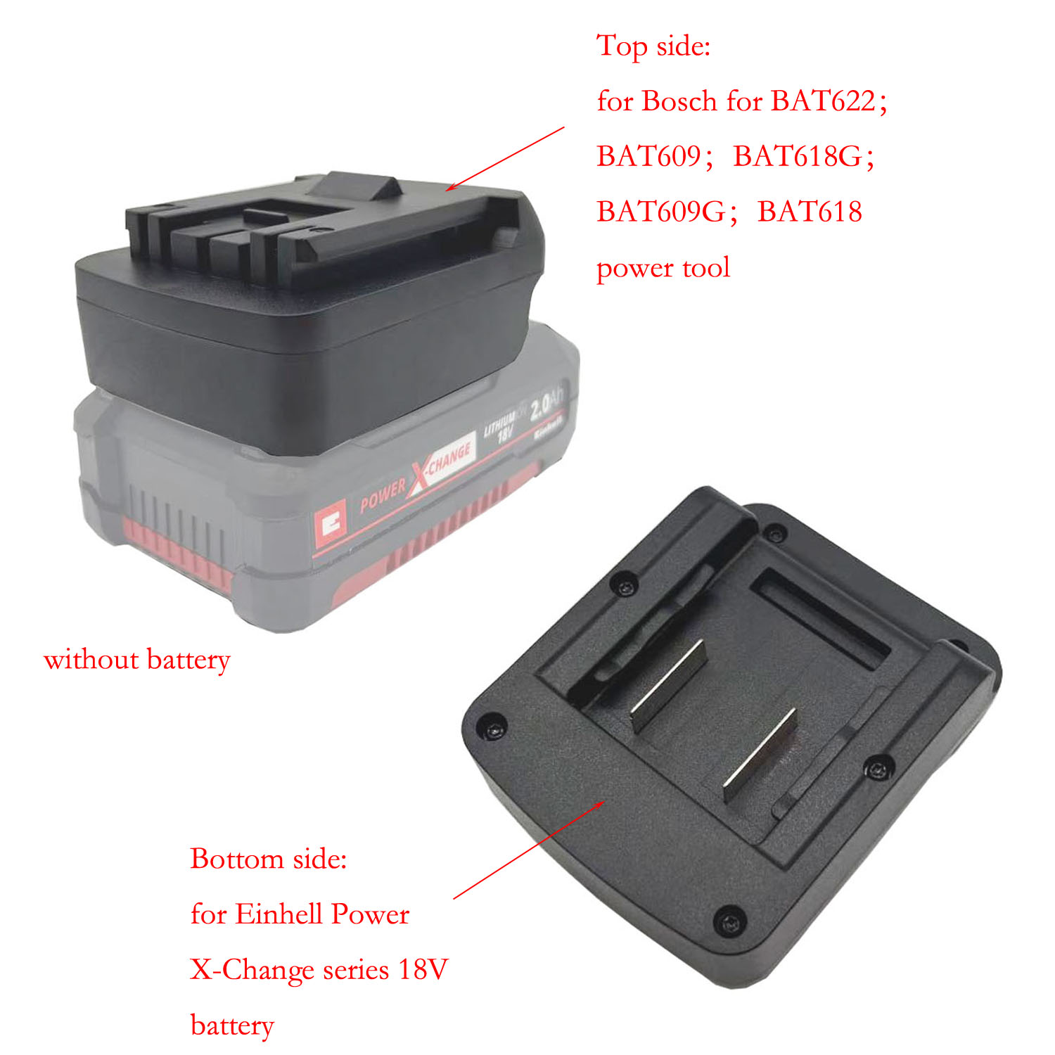 Power Tools Einhell - Convertidor adaptador de batería para batería