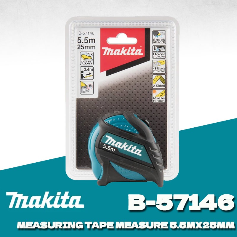 Stanley Tape 25Ft - Cinta métrica Makita B-57146 de 5,5