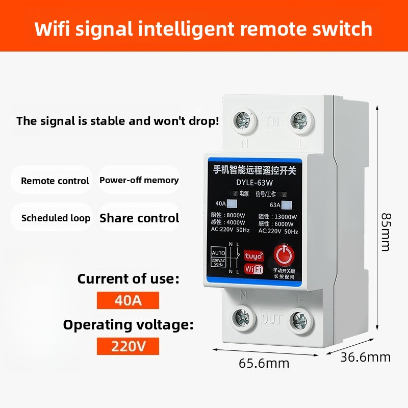 Interruptor Inteligente WiFi d - Power Tools App reseña y precio