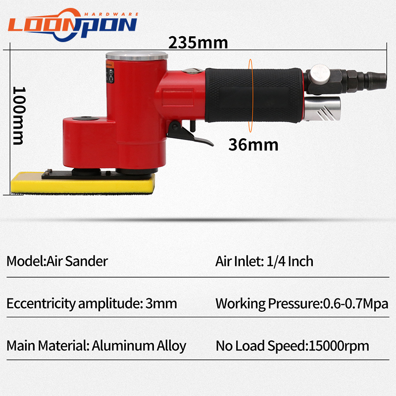 Loonpon Mini lijadora de aire  - Random Orbital Sander reseña y precio