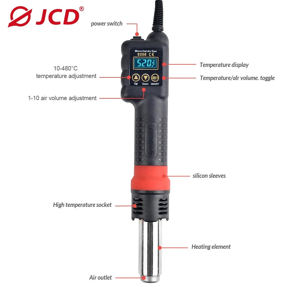 JCD-pistola de aire caliente M - Heat Gun Variable reseña y precio