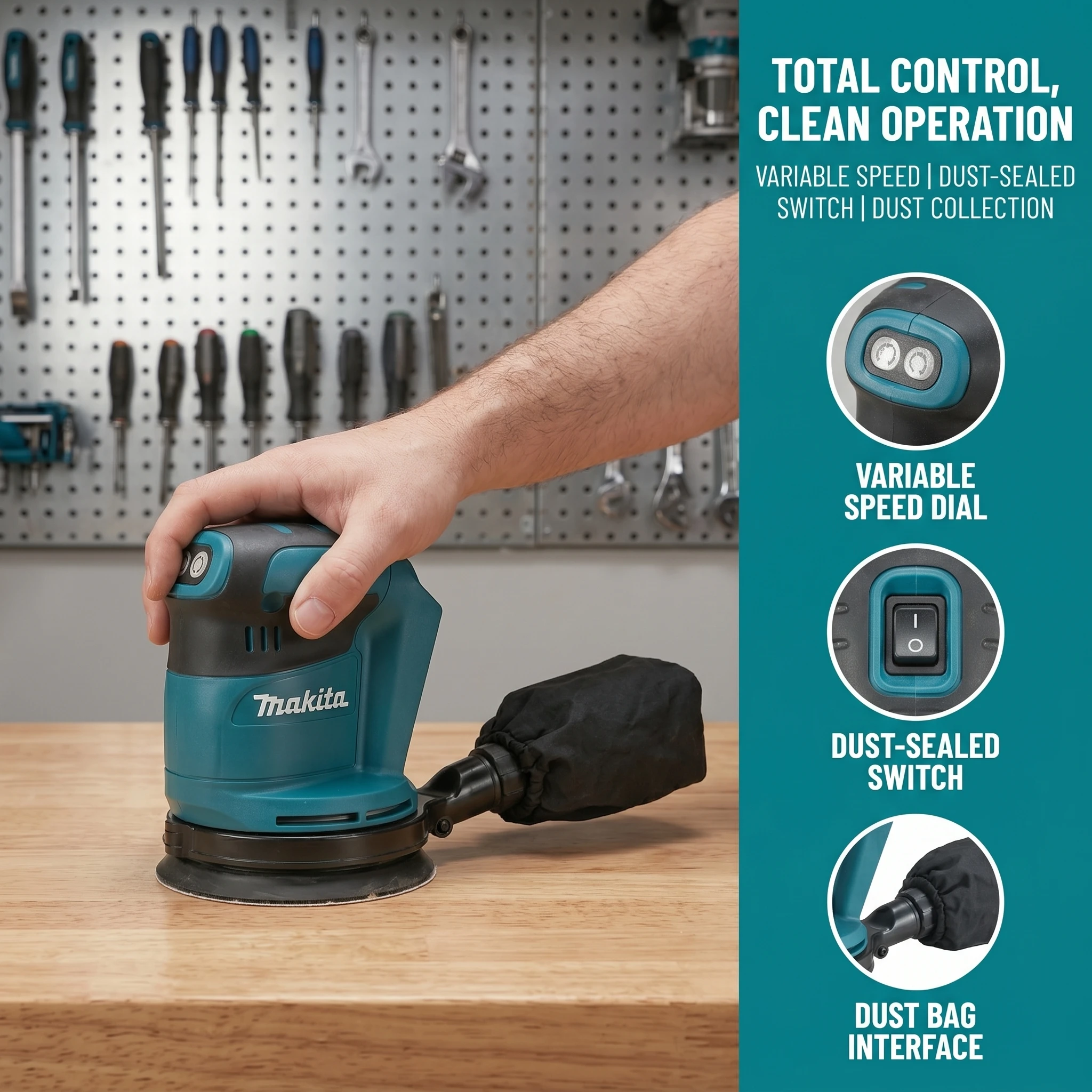 Lijadora Orbital Aleatoria Rec - Random Orbital Sander reseña y precio
