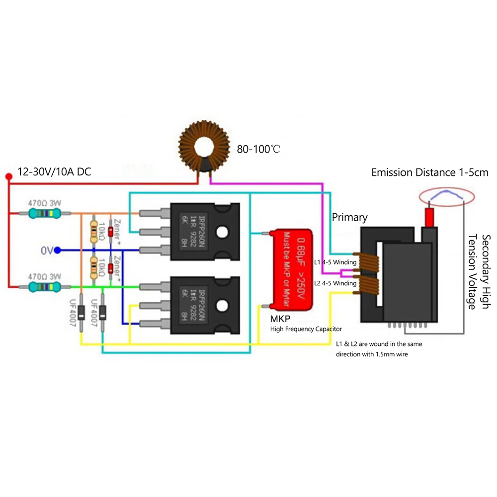 DC12-30V ZVS-Kit de controlado - Power Tools Generator reseña y precio