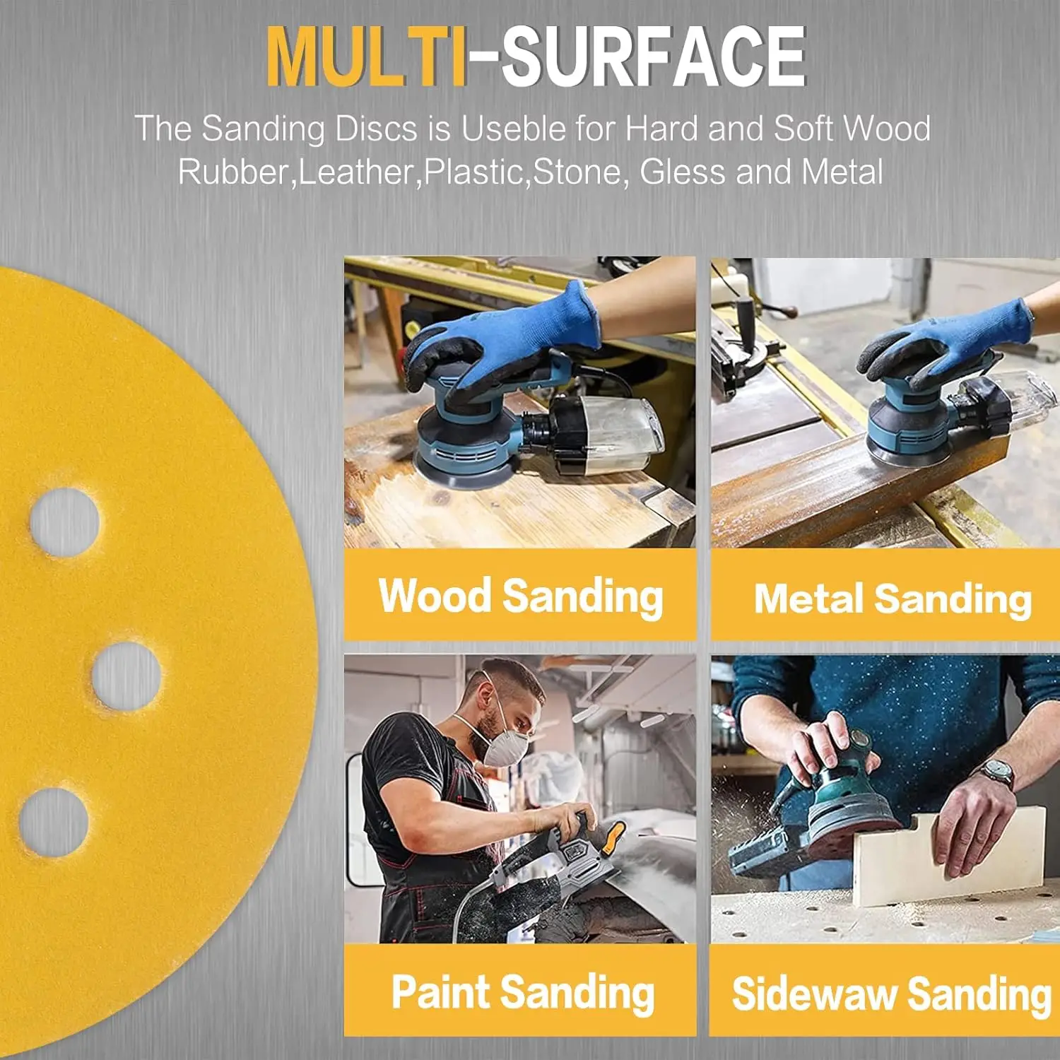 10-100 Uds. Discos de lijado d - Random Orbital Sander reseña y precio