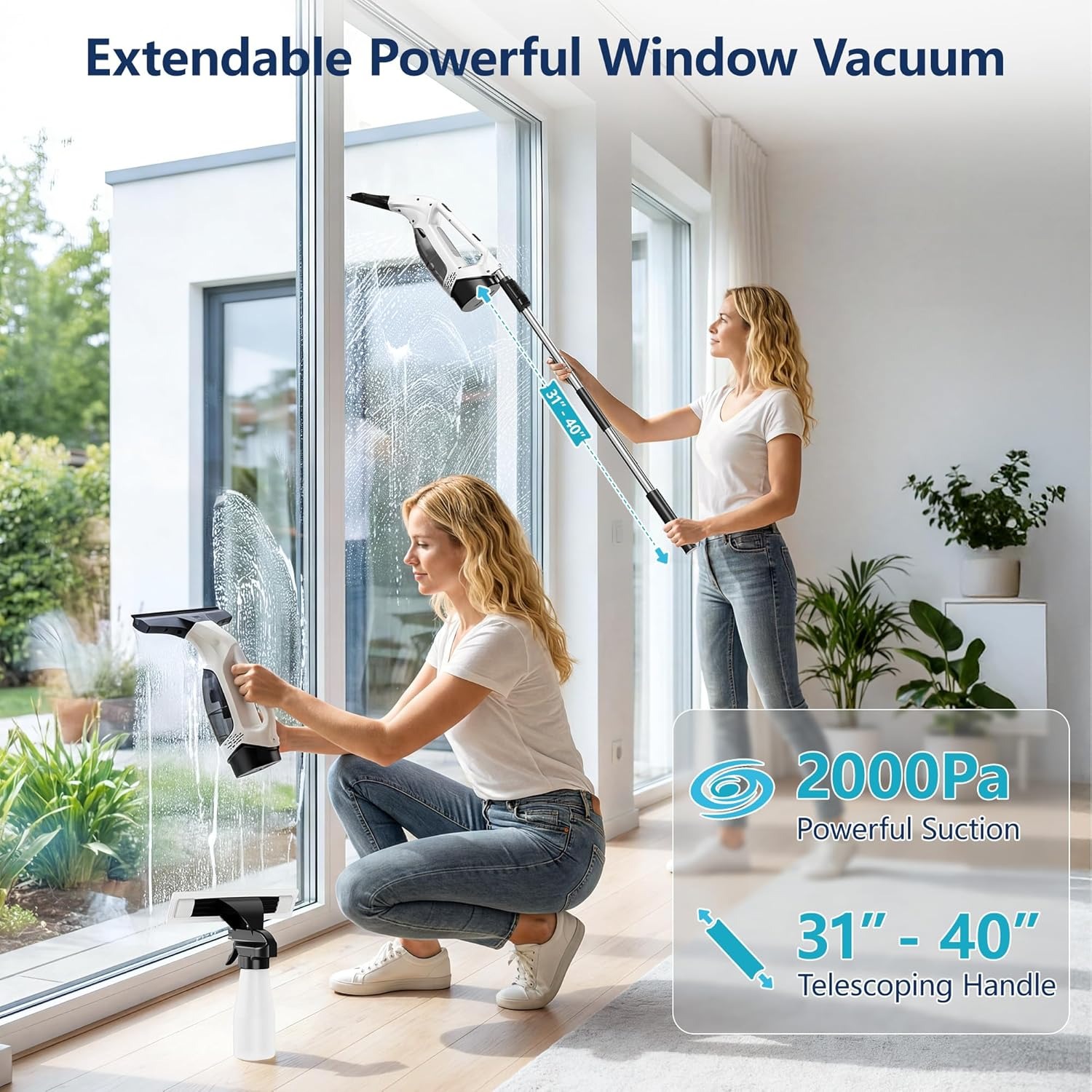 Aspiradora de Ventanas Inalámb - Power Tools Kits reseña y precio