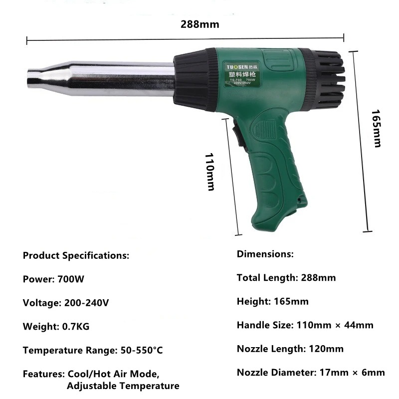 Pistola de calor de alta tempe - Heat Gun Variable reseña y precio