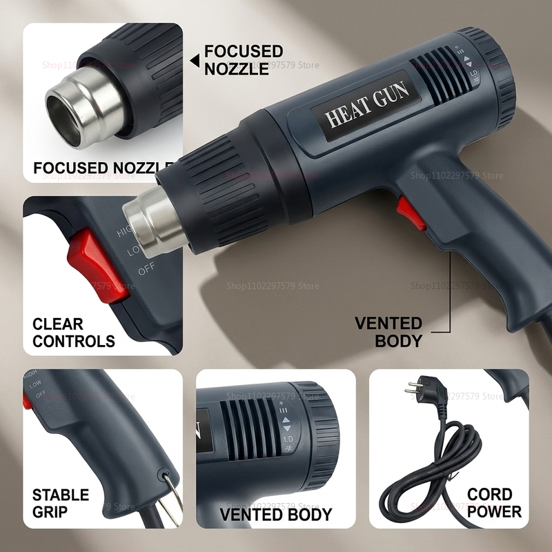 Pistola de Aire Caliente 220V  - Heat Gun Variable reseña y precio