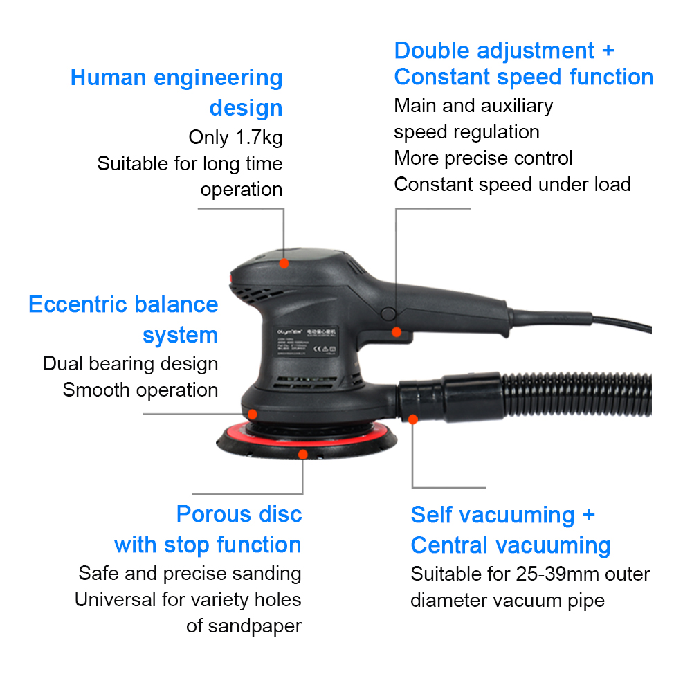 Lijadora orbital aleatoria elé - Random Orbital Sander reseña y precio