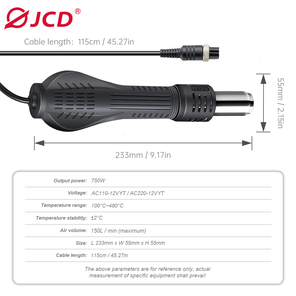 JCD-Estación de soldadura con  - Heat Gun Variable reseña y precio