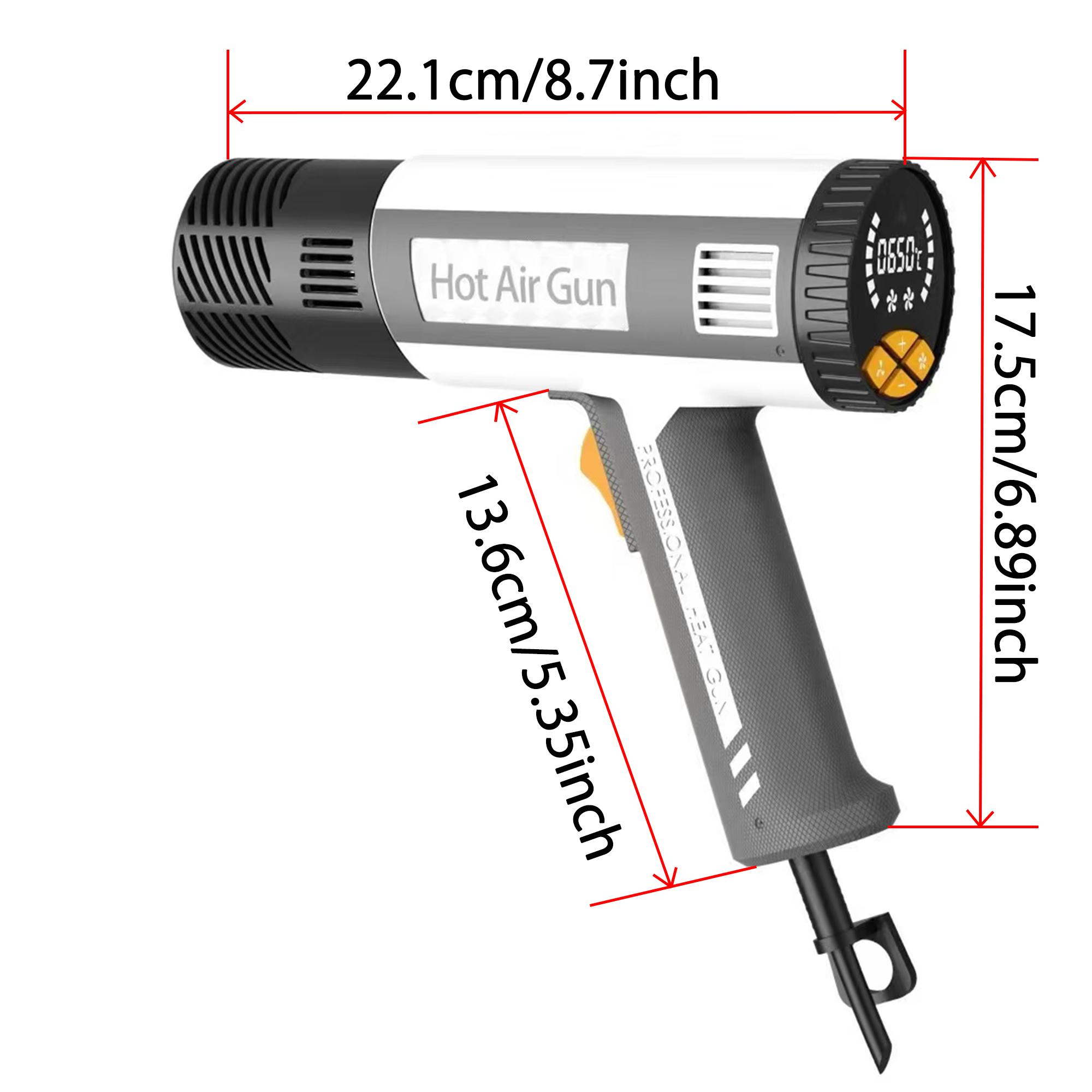Pistola de calor 60 ℃ - 650 ℃  - Heat Gun Variable reseña y precio
