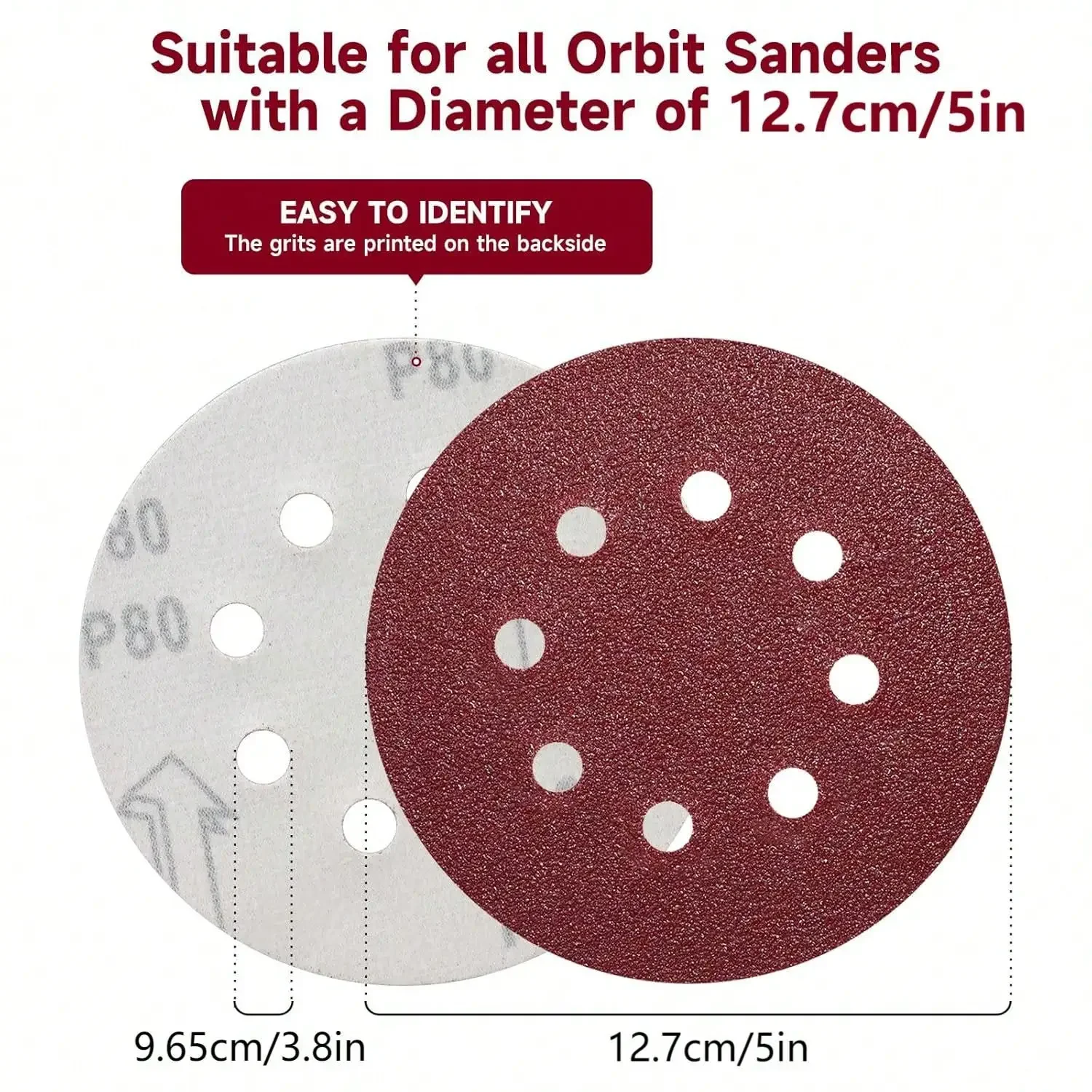 30 Discos de Lijado de 12.7cm/ - Random Orbital Sander reseña y precio