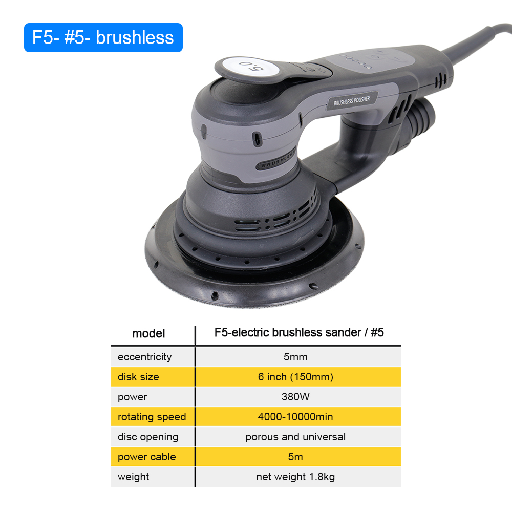 HONGMAI Lijadora Orbital Eléct - Random Orbital Sander reseña y precio
