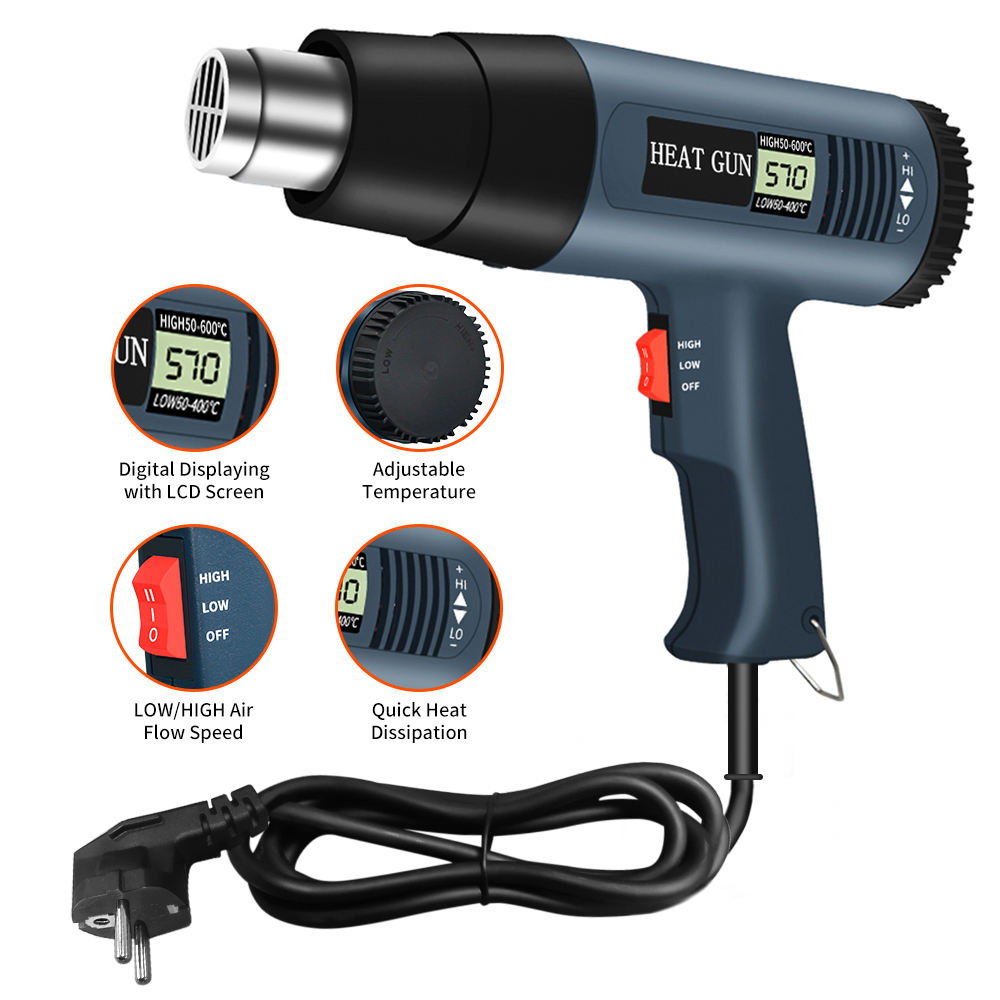 Pistola de Calor de 2000 Vatio - Heat Gun Variable reseña y precio